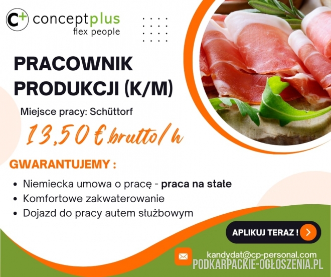 Pakowacz / Pracownik produkcji (k/m) - branża mięsna - Ogłoszenia Całe Podkarpackie