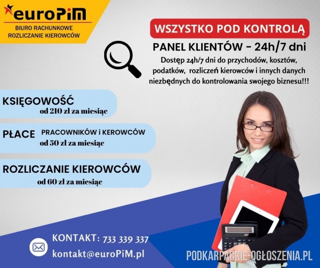 Biuro Rachunkowe/ Księgowość firm transportowych! - Ogłoszenia Całe Podkarpackie