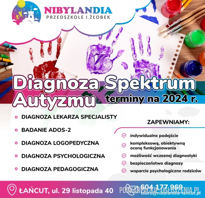 Diagnoza Autyzmu! Szybkie terminy! - Ogłoszenia Łańcut