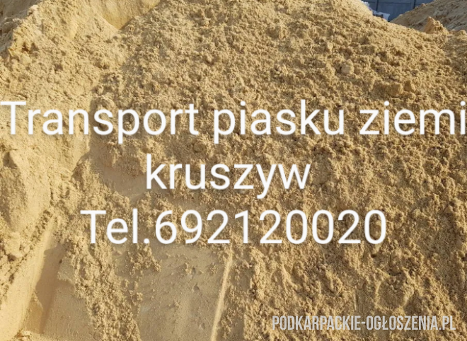 Transport sprzedaż beton pułsuchy podsypki cemetowo piaskowy stabilizacja piasek żwir kruszywa Rzeszów - Ogłoszenia Całe Podkarpackie