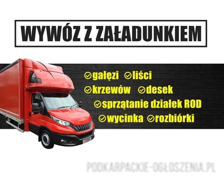 Utylizacje odpady gałeżie transport wywóz PSZOK Rzeszów tel 692120020 - Ogłoszenia Całe Podkarpackie