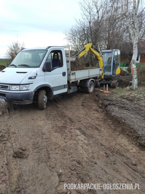 Usługi transportowe mała wywrotka iveco i minikoparka Rzeszów Krasne tel 692120020 - Ogłoszenia Całe Podkarpackie