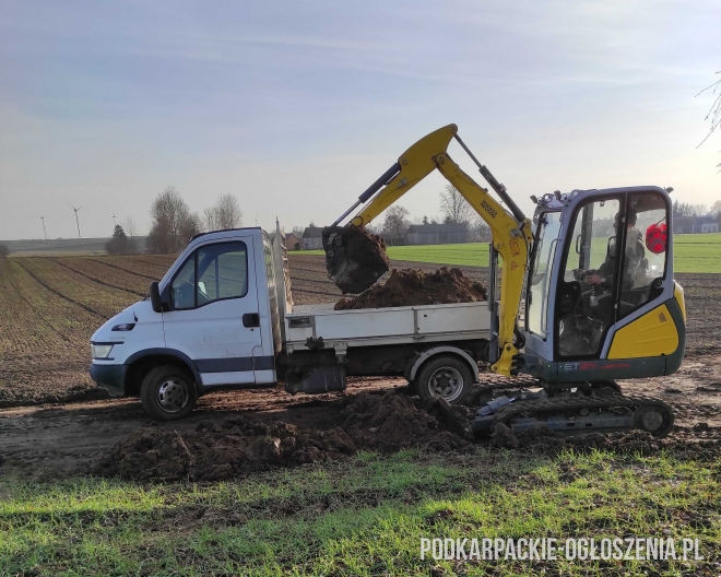 Usługi transportowe wywrotka mała minikoparka Rzeszów Krasne Malawa Strażów - Ogłoszenia Całe Podkarpackie